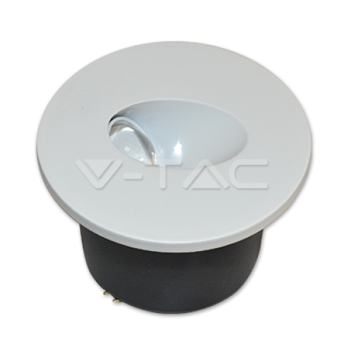 3W LED Луна за Вграждане В Стена Кръг 4200K