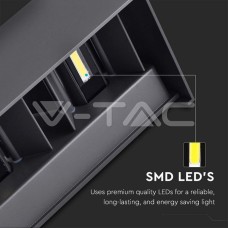 24W LED Стенна Лампа Черна 4000К IP65 24W LED Стенна Лампа Черна 4000К IP65