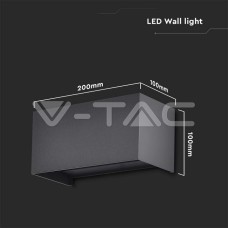 24W LED Стенна Лампа Черна 4000К IP65 24W LED Стенна Лампа Черна 4000К IP65