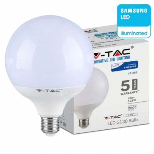 LED Крушка - SAMSUNG ЧИП 18W E27 G120 2000LM 4000K