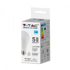 LED Крушка - SAMSUNG ЧИП 17W E27 A65 6400K Димираща
