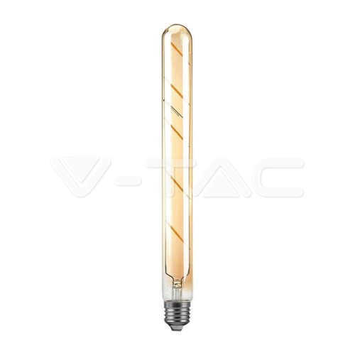 LED Крушка - 5W T30 E27 Filament Amber Покритие 2200K