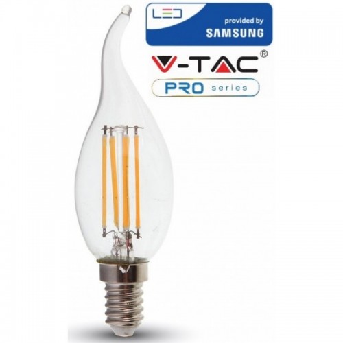 LED Крушка - SAMSUNG ЧИП 4W E14 Кендъл Пламък 2700K
