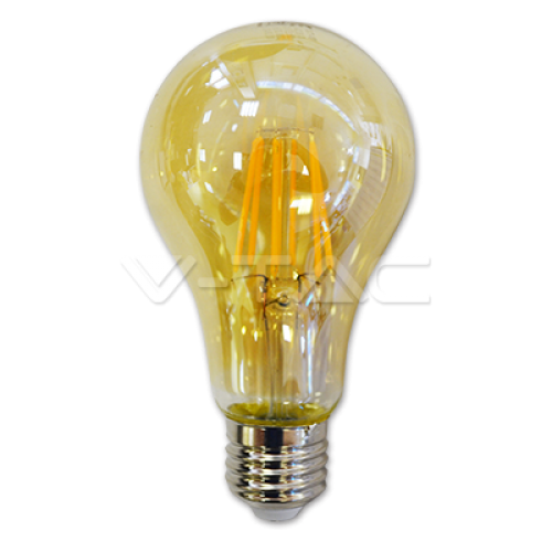 LED Крушка - 8W E27 Filament  Amber 2200K