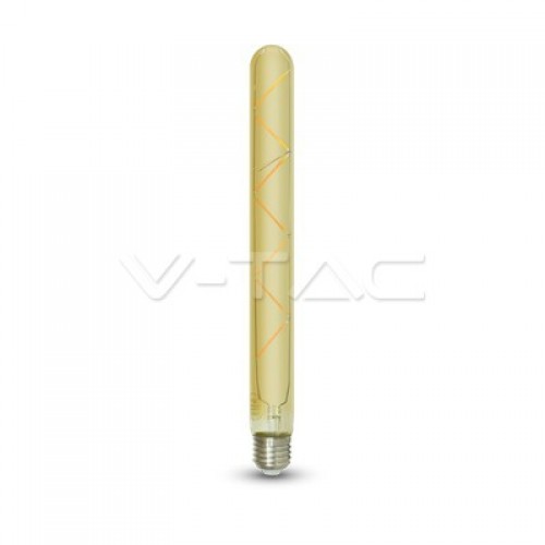 LED Крушка - 7W T30 E27 Filament Amber Покритие 2200K
