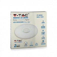 60W LED Плафон С Дистанционно Димиращ Шайба Ф400