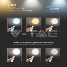 30W-60W-30W LED Плафон С Дистанционно Димиращ Ринг Ф555 30W-60W-30W LED Плафон С Дистанционно Димиращ Ринг Ф555