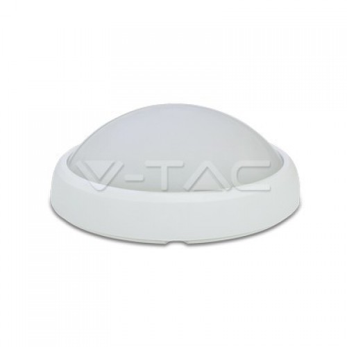 8W Плафониера Кръг Бяло Тяло 3000К IP54