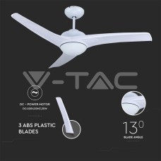 15W LED Тяло/Вентилатор Таван Дистанционно  3 в 1 3 Перки Бяло 60W AC Мотор