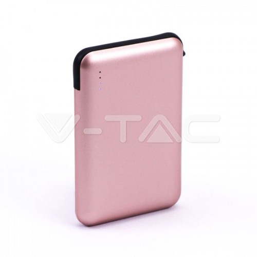 5000 mAh Външна Батерия Дисплей Розова