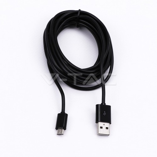 Micro USB Кабел 3м Черен