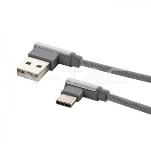 1м. Тип C USB Кабел Сив Серия "Diamond"